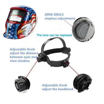 

Pro Solar Powered Auto Darkening Arc Welding Helmet Transformer Grinding Welder Arc Welding Cap Welding Protective Helmet