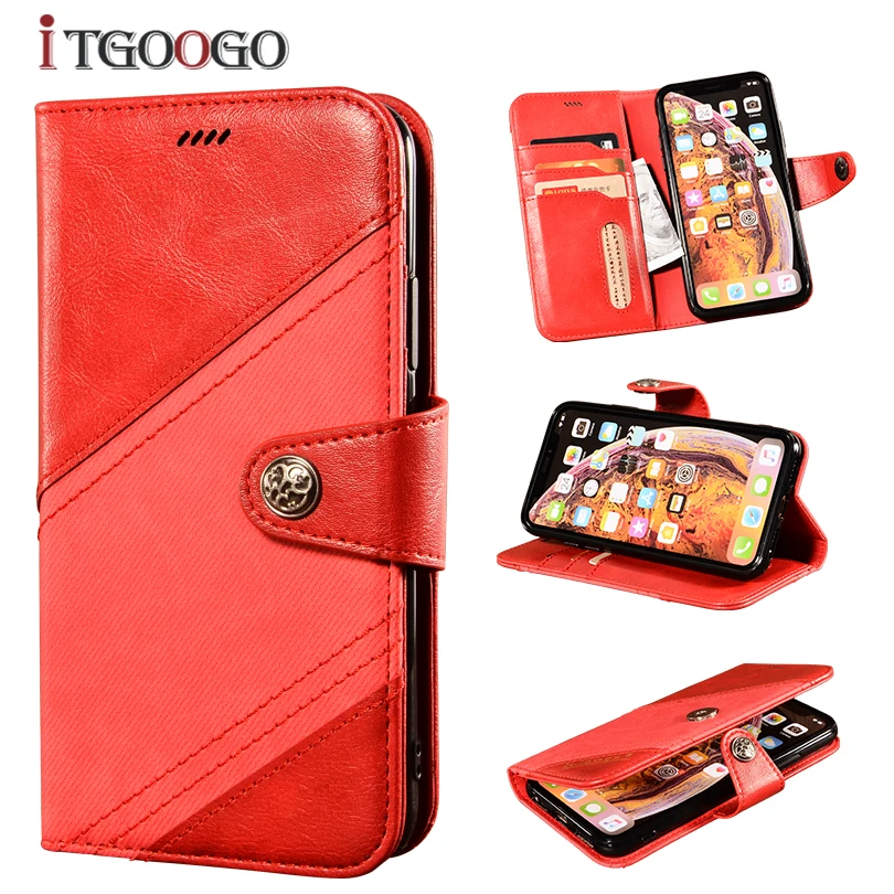 Funda Xiaomi Redmi Note 13 Pro 5g Bravoday Funda Para Xiaomi 12 Lite, Premium PU Cuero Billetera Flip Protectora Carcasa Magnético Para Xiaomi 12 Lite, Vino Rojo Oneplus 12