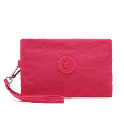 KEDANISON water nylon day clutches women's evening bag 18*11*1cm - Цвет: Ярко-розовый