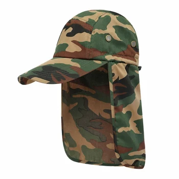 

HOT Cap with Ear Neck Flap Cover Adjustable Breathable Waterproof Sunshade Folding Mesh Sports Hat Outdoor Sportswear Access