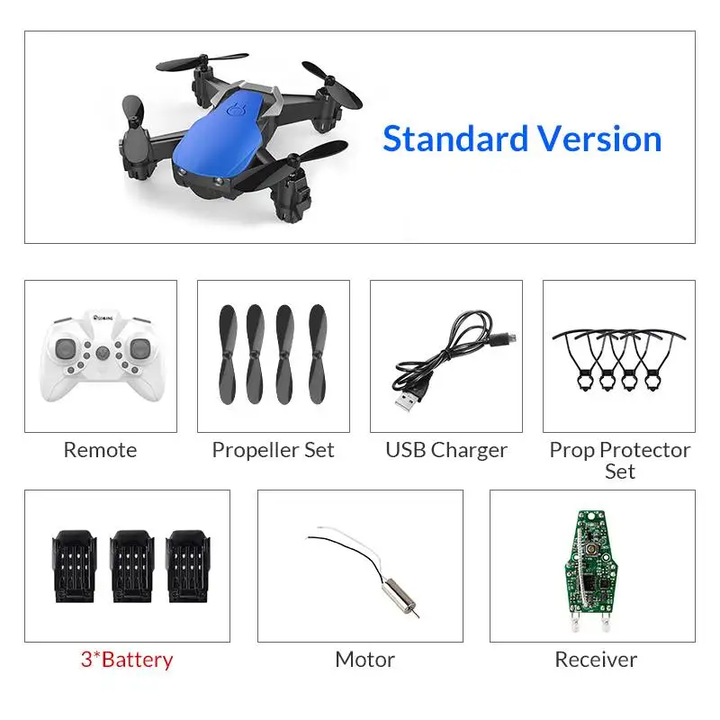 Blue no camera 3B Eachine E61/E61HW пульт дистанционного управления Мини WiFi FPV Радиоуправляемый Дрон Квадрокоптер RTF с hd-камерой режим удержания высоты - Цвет: Blue no camera 3B