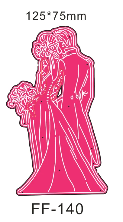 Новинка металлические пресс формы для свадьбы невесты жениха сделай сам