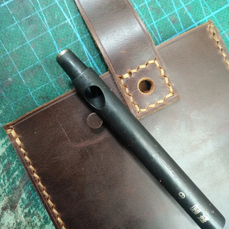 Profession Leather Round Hole Punch Tools Cutting Stitch Wallet Belt DIY Chisel Leathercraft Sewing Kit Black 1-12mm leather hole puncher leather sewing kit leather hole punch leather punch tool leather punching awl round hole punch cutter set hole punch cutter set round hole punch set