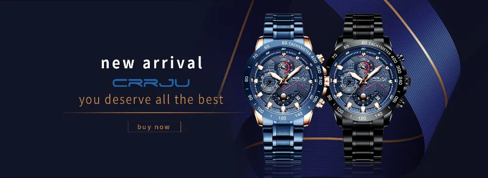 CRRJU men watch Top Brand Luxury men's wristwatch Fashion Casual ultra-thin Minimalist watch Quartz date clock Relogio Masculino