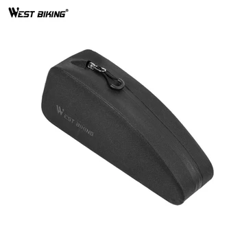 

WEST BIKING Bicycle Cycling Bike Frame Font Bag For MTB Mountain Waterproof Bicycle Bike Front Saddle Bag Cycling Accessories