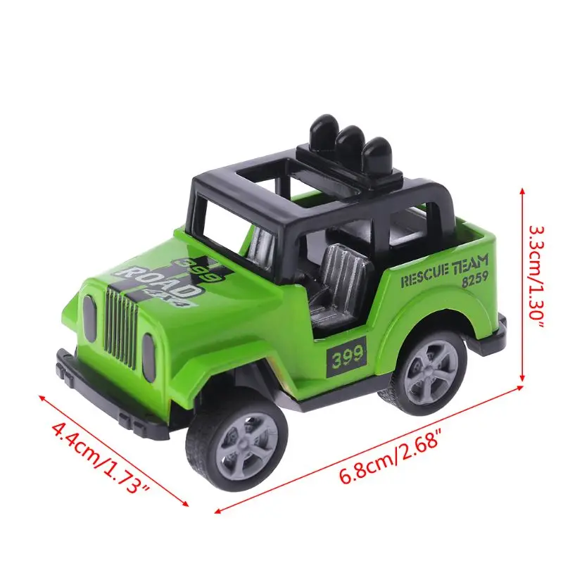 

Mini Simulation Off-road Car Model Pull Back Toy Children Plastic 3D Vehicle Puzzle Kids Educational Toys Children Gift 95AE