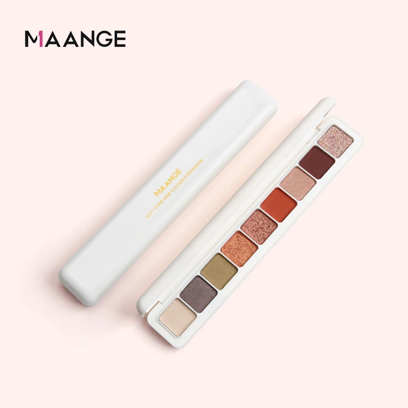 New 9 Colors Nude Glitter Eyeshadow Matte Long Lasting Waterproof Mineral Powder Eye Shadow Shimmer Palette Makeup Cosmetic Kit