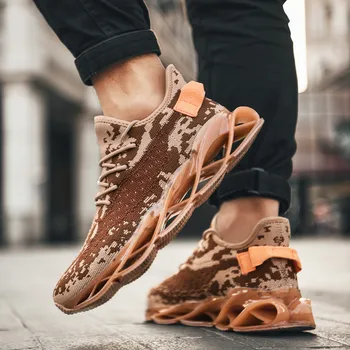 

2020 New Men's Sports Shoes Men's Lightweight Shock Absorption Sports Shoes High-quality Lace-up Sports Breathable Sports Shoes