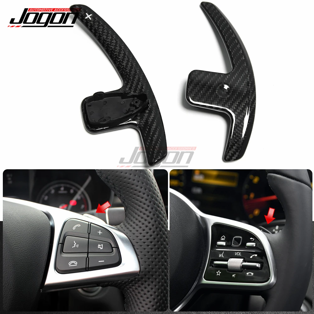 

Carbon Fiber Car Steering Wheel Shifter Paddle Extension Replace For Benz A C E CLA GLE CLS GLC X253 W205 W213 C117 W166 C218