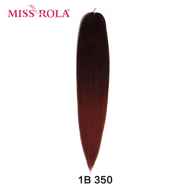 Miss Rola Synthetic 28Inch 100G NEW COLORS Hair Extension Yaki Straight Jumbo Braiding Hair Pre-Stretched Braid Kanekalon Hair 28INCH 100G