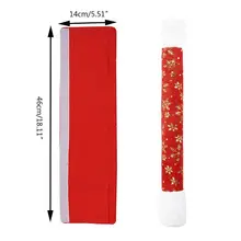 4 шт., рождественские ручки для холодильника, рождественские украшения