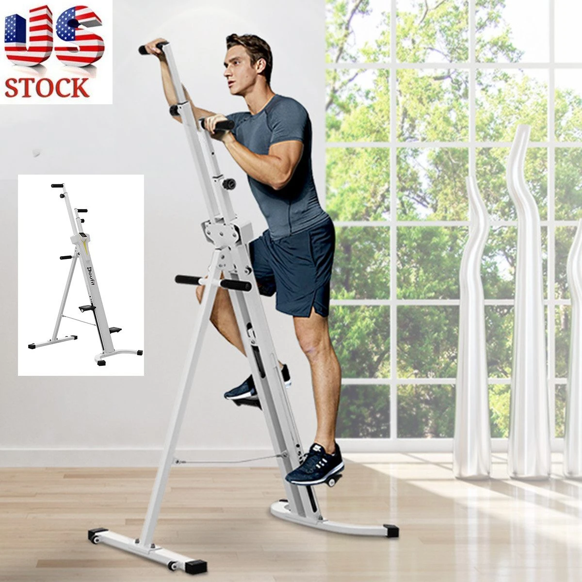 TXG Stepper Fitness Casa Maquina De Subir Escaleras, No Ensamblable Para Gimnasio En Casa Con Pantalla LCD, Máquina De Ejercicios De Cardio Plegable, Equipo De Entrenamiento De Glúteos