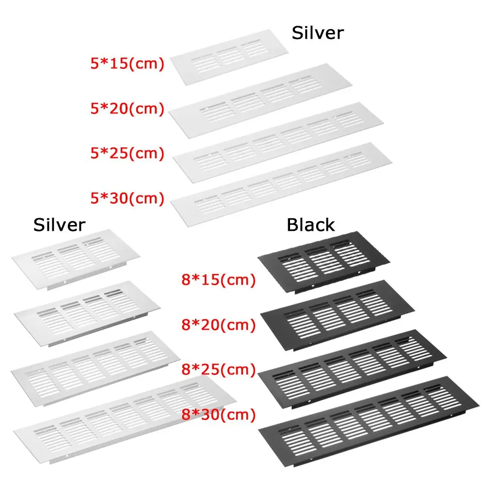 Air Vent Cover Aluminum Alloy Cabinet Air Vent Grille for Closet Shoe Wardrobe