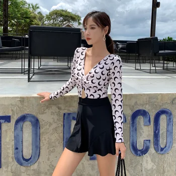 

Bathing Suits Women Plus Size One Piece Swim Suit Swimwear Bikini 2019 New Sexy Push Up Korean Hot Swimsuit Patchwork Polyester