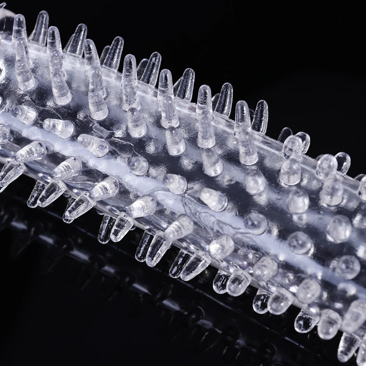 Flexible Silicone Condom Delay Extension Crystal Sleeve Extender Enlarger Erection Impotence Aid Stimulator Sex Massage Toys A35