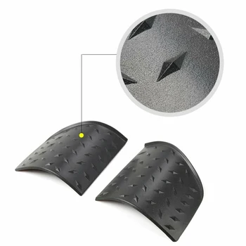 

Set Hood armor corner Exterior ABS Plastic Cover Side Shield Guard Black
