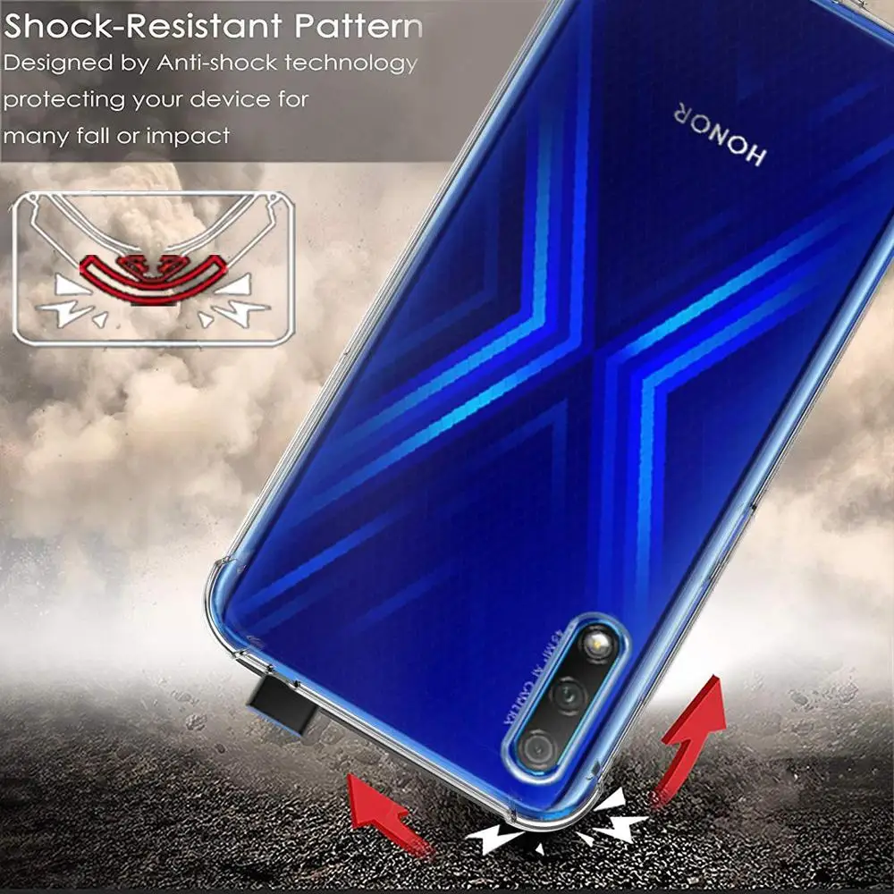 Crystal Soft Case with Airbags - Premium Silicone Rubber Cover
