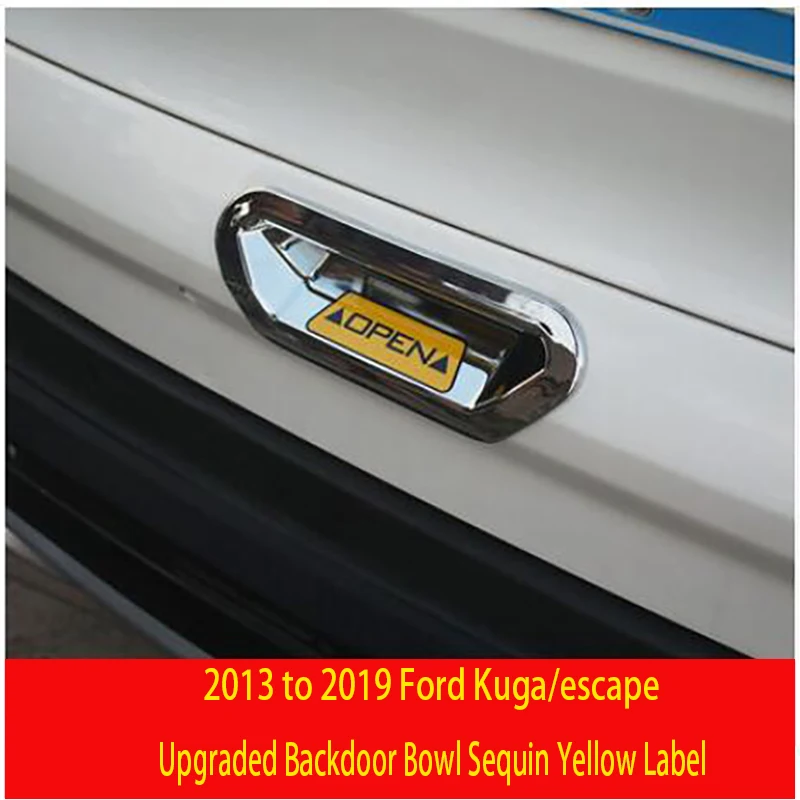 Применение только для 13-19 Ford Kuga Escape задняя дверная чаша задняя коробка ручка стеклоочиститель оконная накладка на заднее ветровое стекло модификация - Цвет: c