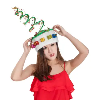 

MISSKY Women Men Caps Christmas Hat Ornament Decoration Xmas Cap New Year Party Props Spring Cap Gifts