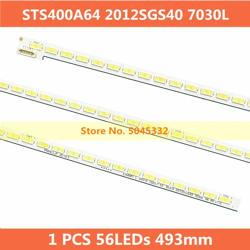 2 PCS 56LEDs LED backlight strip for 40PFL5537H LJ64-03514A 40-LEFT LJ64-03501A STS400A75 STS400A64 2012SGS40 7030L 56