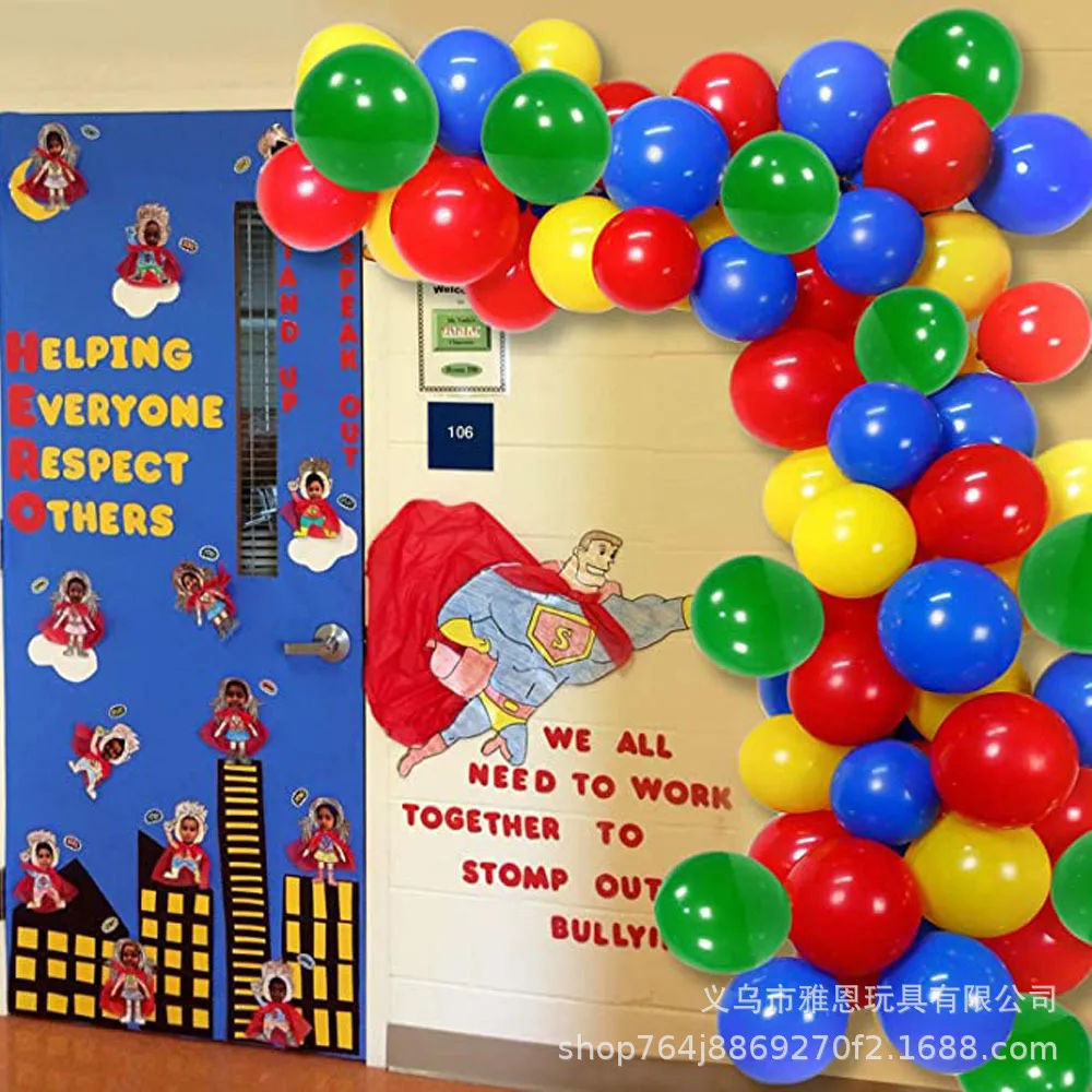 

103 шт красочные воздушные шары-гирлянды красный цвет желтый, синий; размеры 34–43 зеленый воздушных шаров из латекса, цепь для воздушных шаров, арка для детей Baby Shower День рождения деко