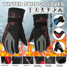 Зимние перчатки, лыжные перчатки, женские перчатки для сноуборда, женские мужские перчатки для катания на лыжах, лыжные варежки, водонепроницаемые перчатки, теплые флисовые перчатки