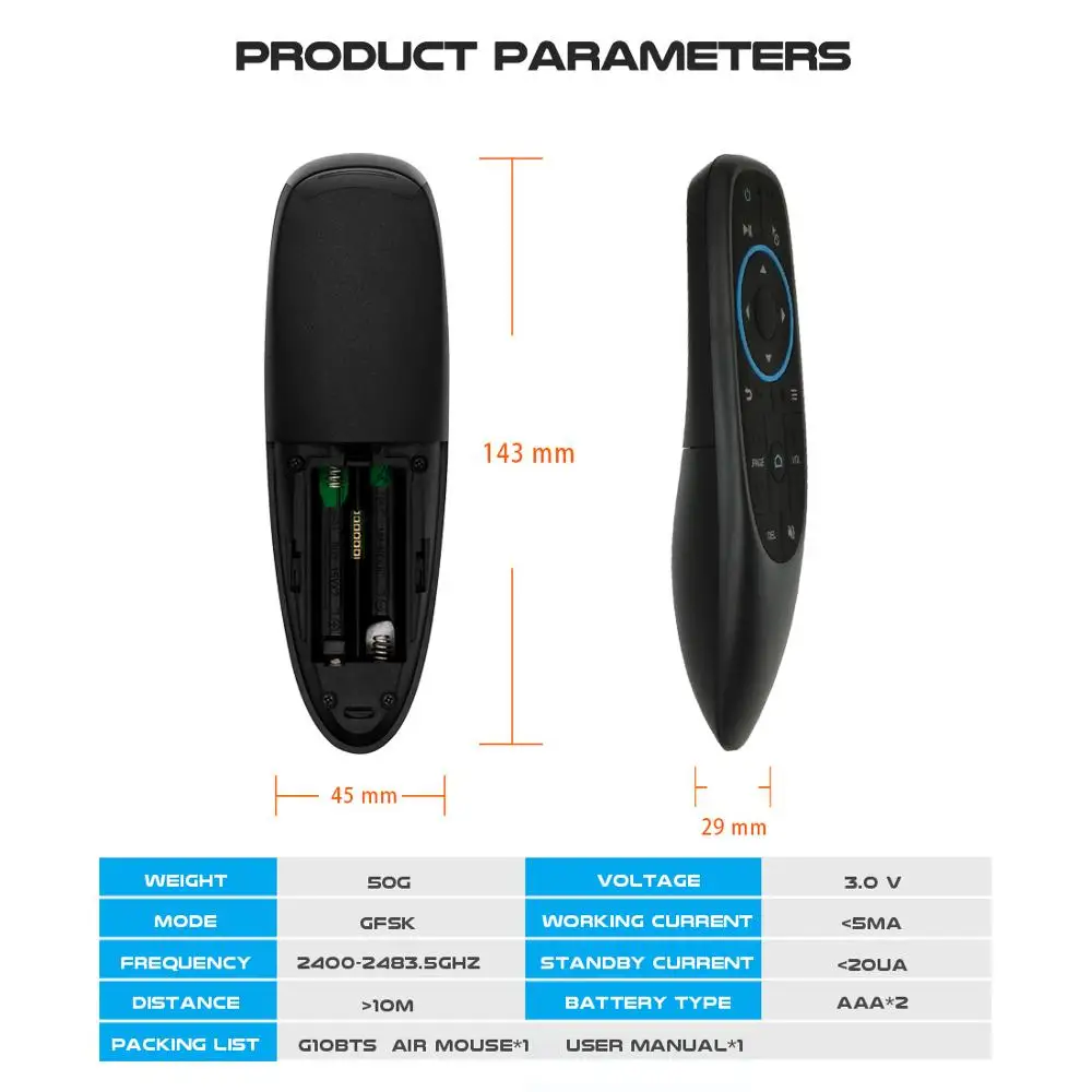 G10BTS Air Mouse ИК обучающий гироскоп Bluetooth 5 0 беспроводной инфракрасный пульт
