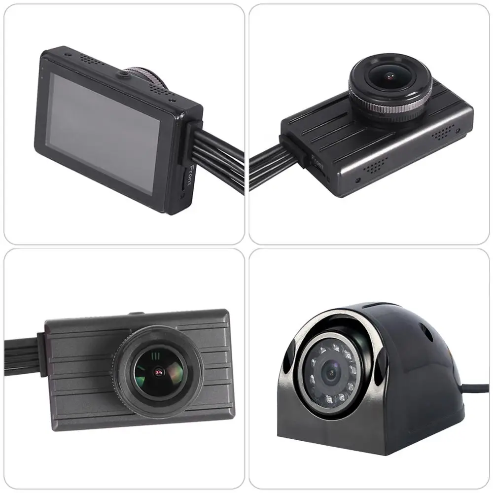 SYS 3CH 1080P грузовик видеорегистратор Даш Cam Автомобильная 3 0 ''для контроля