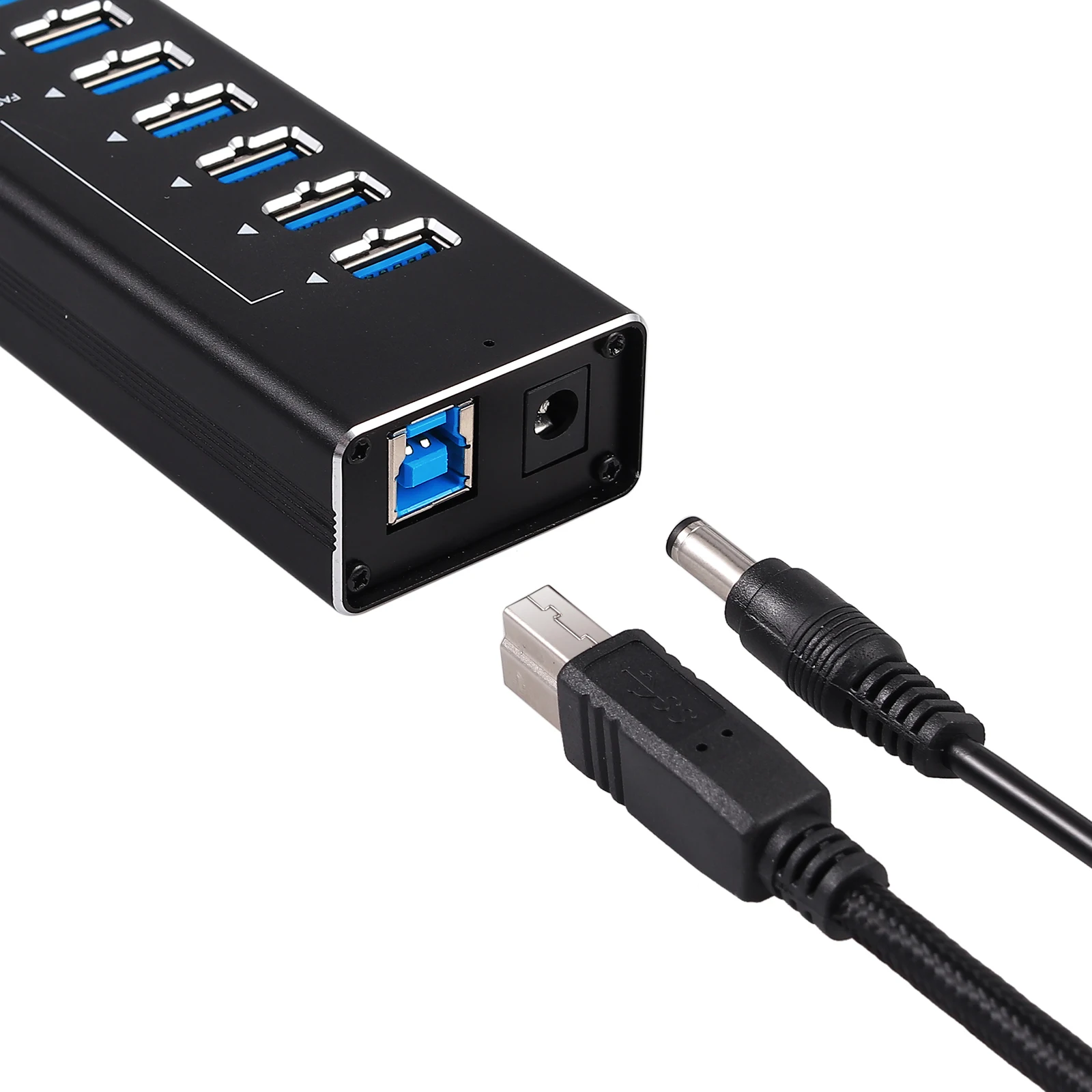 Proster For 13 PORT USB Hub Multi Port 10 USB 3 0 Charging Ports Power adapter 3