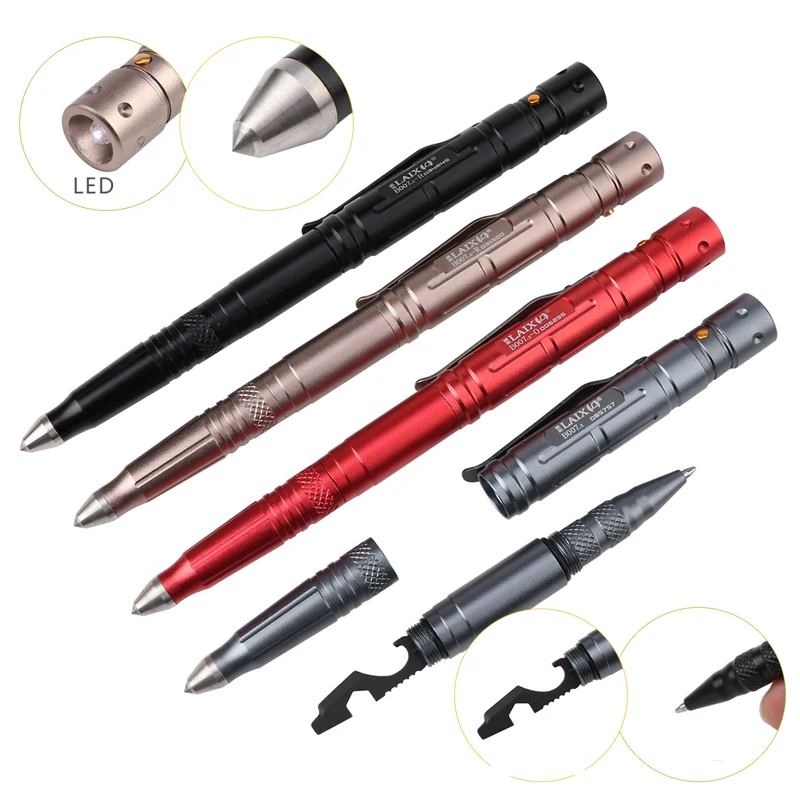 

Outdoor Tactical Penlight Nichia LED tungsten steel head self defence Portable EDC Pen Light multi-purpose Tactical Tools