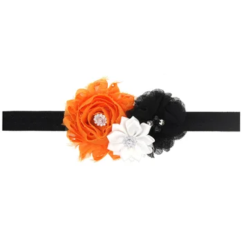 

Zephyr Chiffon Flower Rose Feather Baby Headwear Halloween Headband For Girls Hair Accessories Holiday Party