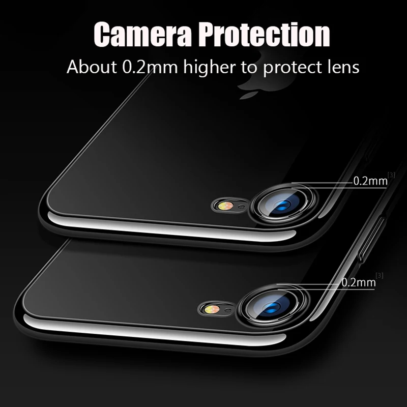 For iPhone SE 2020 Case Plating Soft Clear Phone Cases For Apple iPhone 12 Mini Pro Max 11 XR 7 8 Plus X XS Max Cover Case Coque