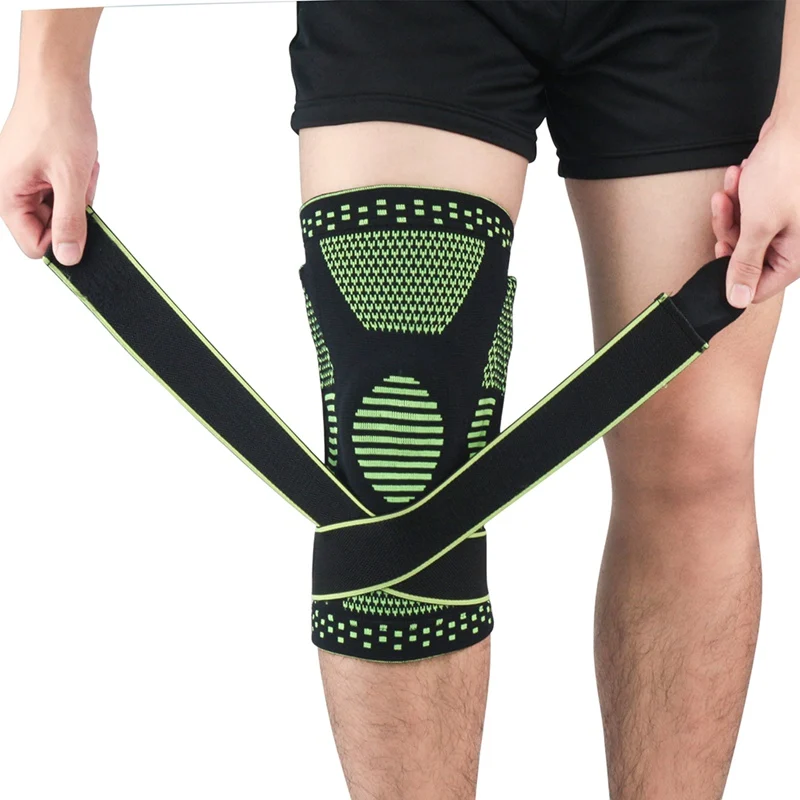 1 pcs Knee Pad Sleeve Thermal Compression Leg Support Bandage Protector For Outdoor Weight Lifting Basketball Running Jogging Y