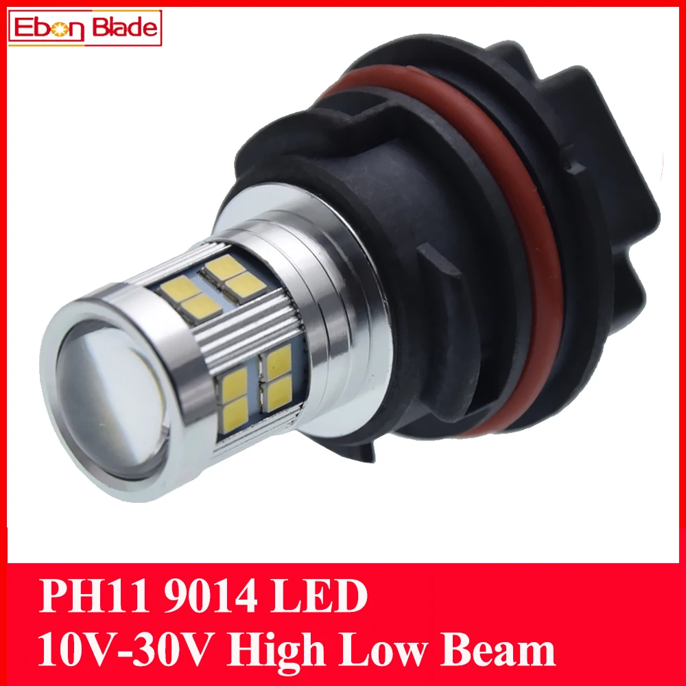 1PcsPH119014LEDMotorcycleHeadlightBulbScooterMopedATVHighLow