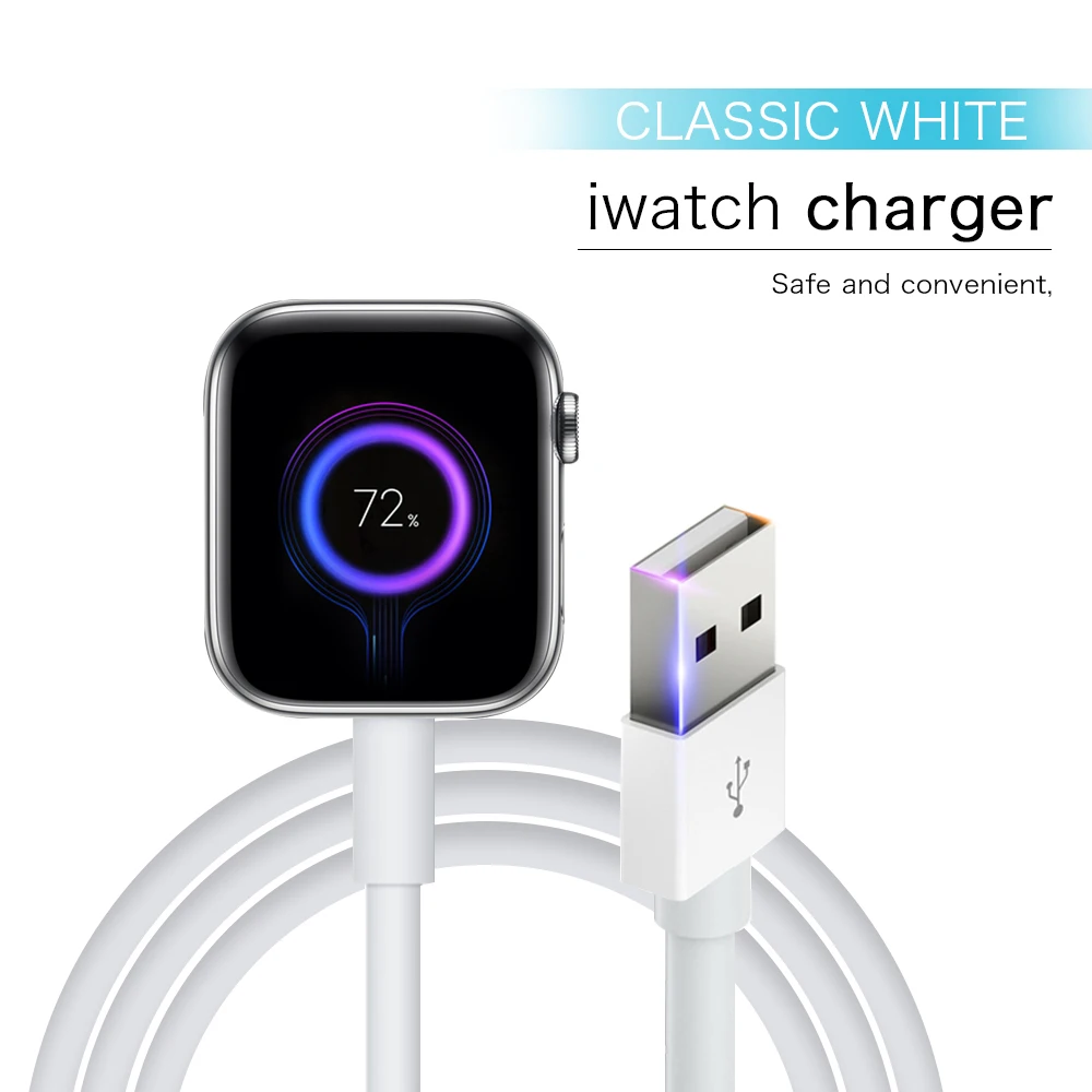 

Portable Smart USB Watch Charger Cable Magnetic Wireless Charging Dock for Apple IWatch Series 5 4 3 2 1 Applewatch for IPhone