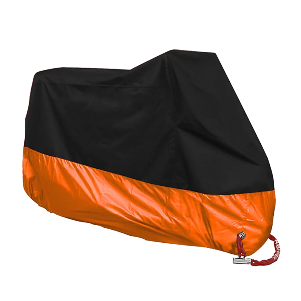 Мотоциклетный чехол Универсальный наружный УФ скутер водонепроницаемый дождевик пылезащитный чехол для Ducati HYPERMOTARD 821 939 SP MONSTER S2R 800 - Цвет: Orange