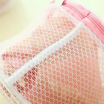 

Zipped Washing Bag Net Laundry Wash Mesh Underwear Bra Storage Organizer Pouch Material Polyester Washing