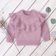 Новое поступление; свитера для маленьких девочек; зимние вязаные топы с капюшоном; теплый вязаный свитер; зимняя одежда для маленьких девочек; пуловер# A25