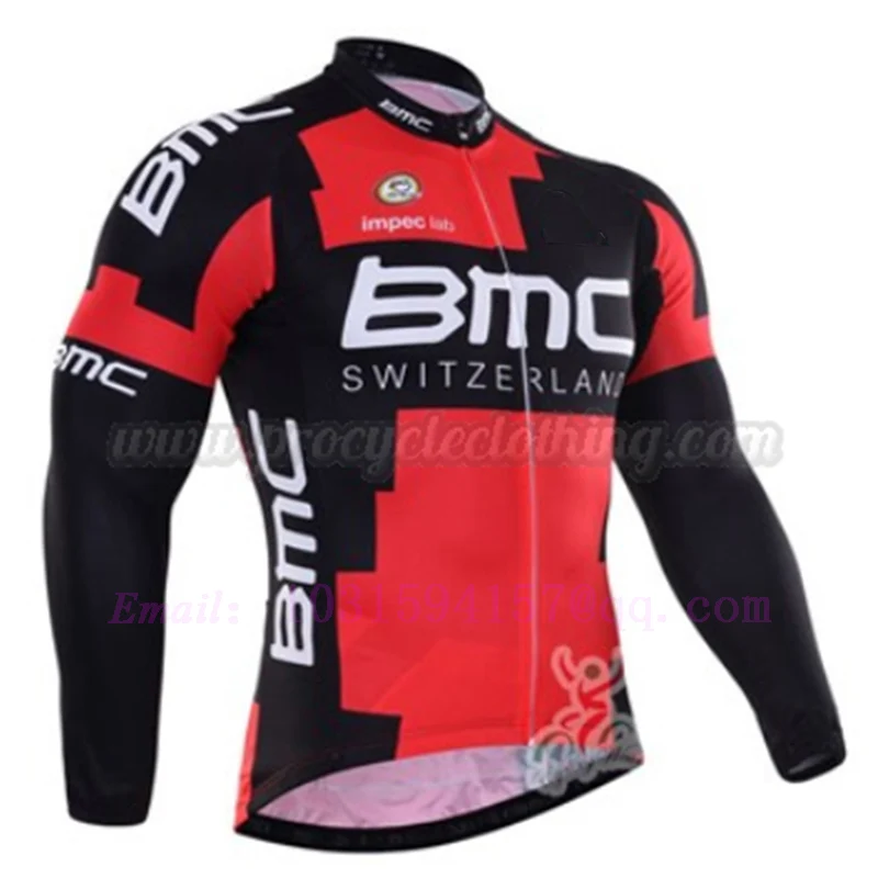 Uci team pro велосипедные костюмы с длинным рукавом, велосипедная Джерси, Красная Зимняя флисовая куртка, комплект велосипедной одежды maglia ciclismo uomo cycliste - Цвет: jersey