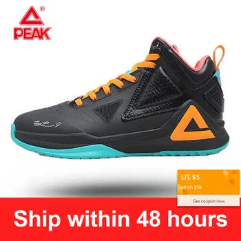 

PEAK Basketball Shoes TONY PARKER I Men's Perfessional Responsive Cushioning Breahtable Upper Sport Flexible Non-slip Sneakers