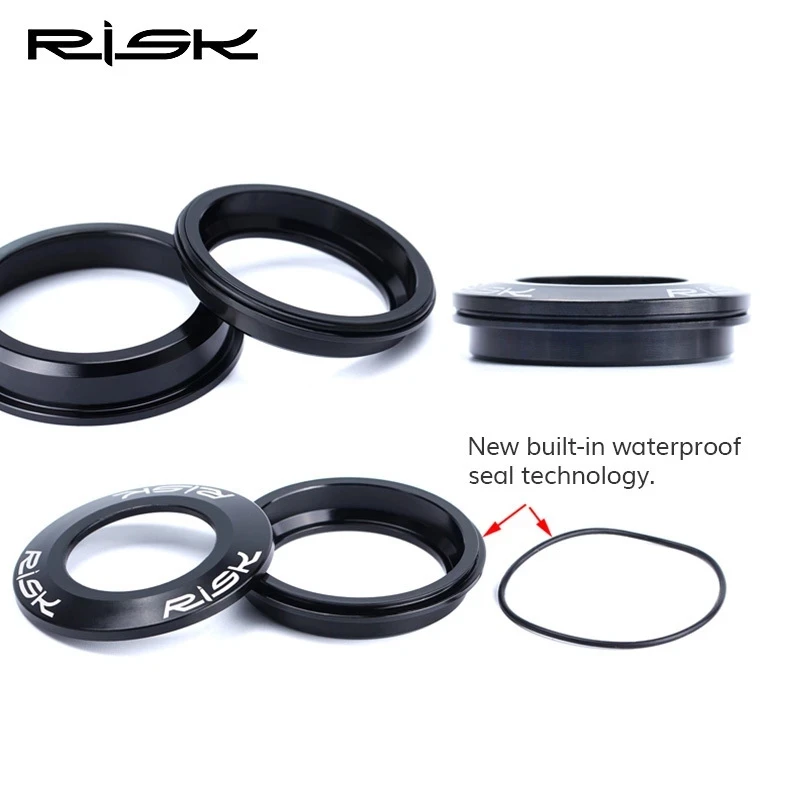 thumbnail image 2 of Bike Headset,44/55mm Aluminium Alloy Tapered Fork Straight Tube 44/55mm 2 of 14