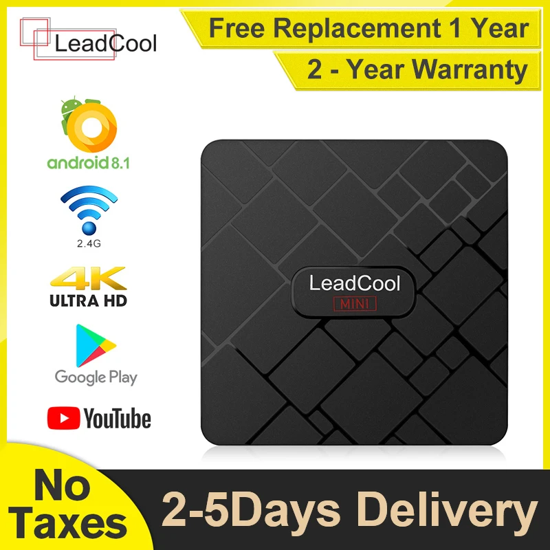 

Leadcool Mini Android 8.1 Smart TV RK3228A Quad Core Full HD 4K 3D HDMI 2.0 2.4GWifi without Subscription TV Smart leadcool mini