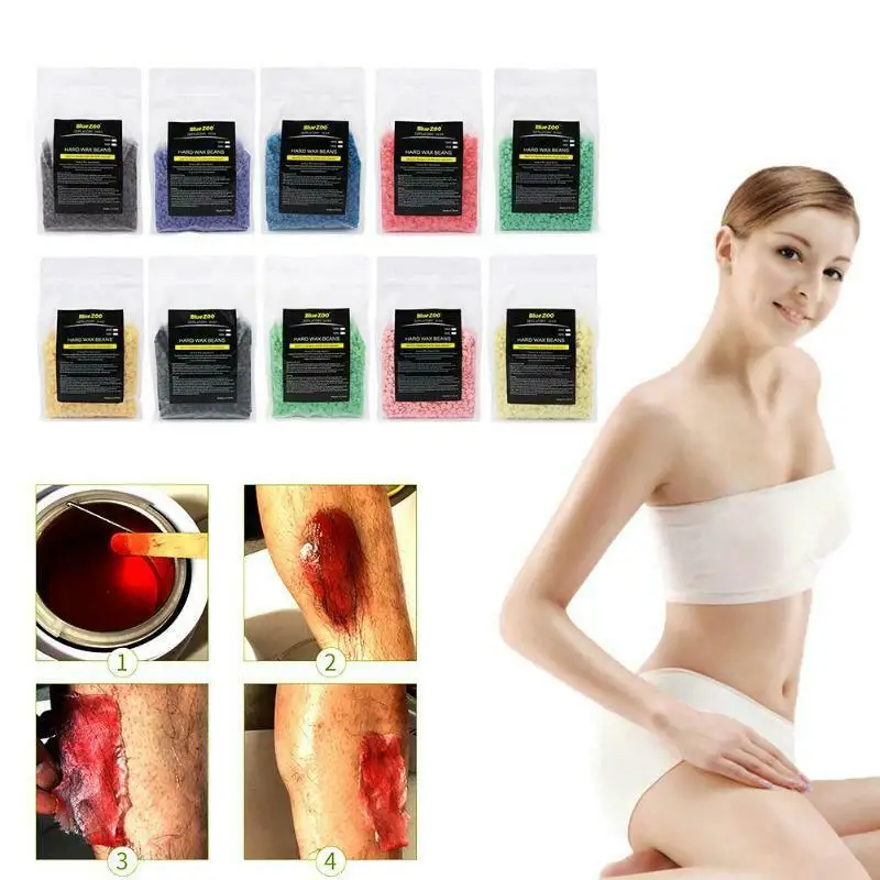 11 flavor 50 г/упак. восковые бобы для депиляции удаление волос Твердые унисекс брикет