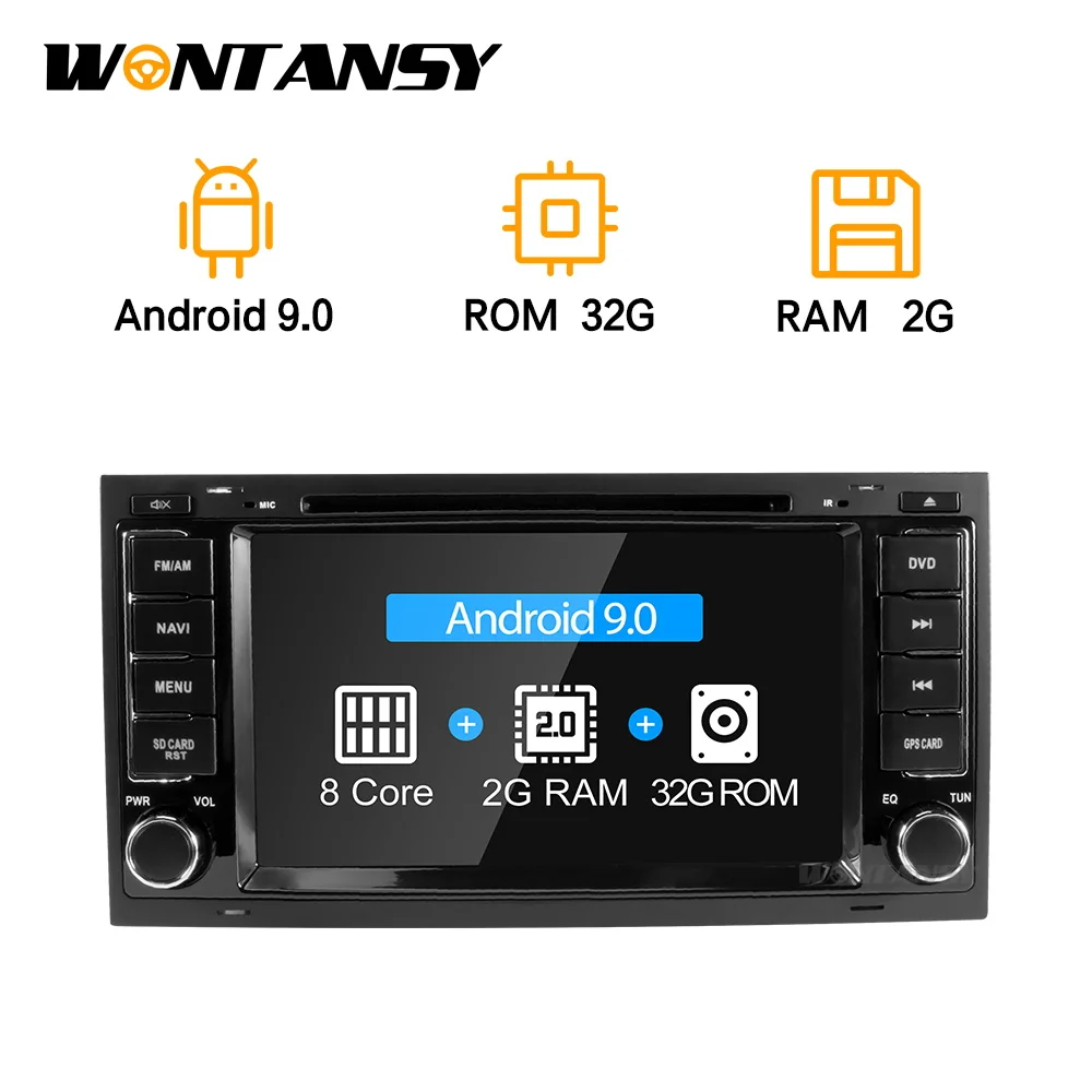 Автомагнитола с dvd-плеером gps-навигацией android 9 0 для vw Touareg 2002-2007 | Автомобили и