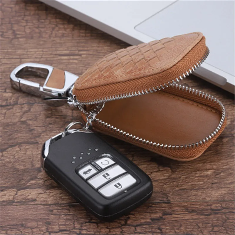 Кожаный чехол для автомобильного ключа Lexus Audi Peugeot Toyota Skoda Bmw Hyundai Chevrolet защитный