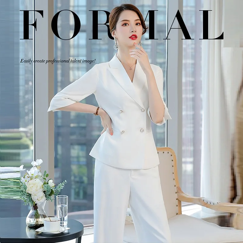 

Fashion Spring Autumn Women Blazer Set,OL Interviewer Suit Pant Set,Formal Business Lady Working Wear,Concise Women Suit
