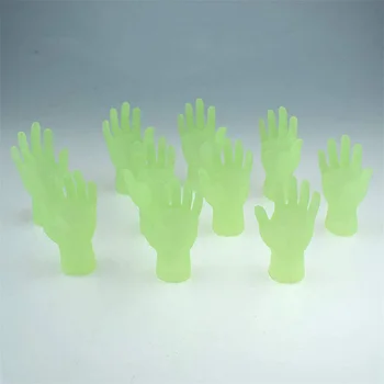 

Finger Hands Glow Toy Puppet Funny Simulation Mini Tiny Finger Hands with Left And Right Hand For Halloween PartyMini Finger