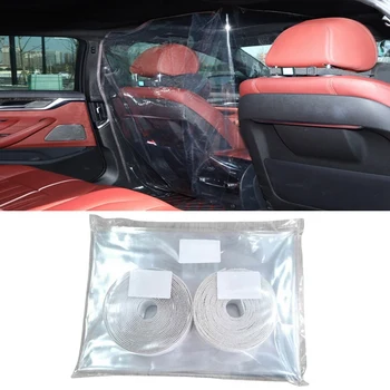 

Car Isolation Film Sealed Self Adhesive Partition Protective Film Reusable Transparent Curtain Prevent Droplets & Dust