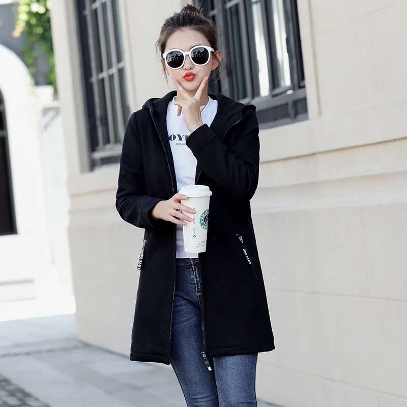 Hoodies Women Fleece Hoodie Plus Size 7XL Sweatshirts Autumn Japanese Fashion Oversized Ladies Warm Hooded Jacket Free Shipping