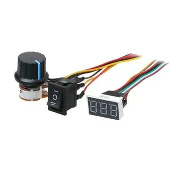 

60A Speed Controller Adjustable Drive Switch Black DC Brush Screw Terminal